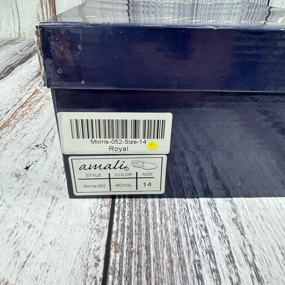 Amali Morris Royal Blue Slip-On Loafers Men’s Size 14 - Picture 8 of 9